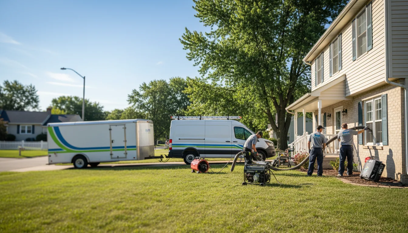 Flooded Basement Restoration And Cleanup With Repair in Oglesby, IL near me